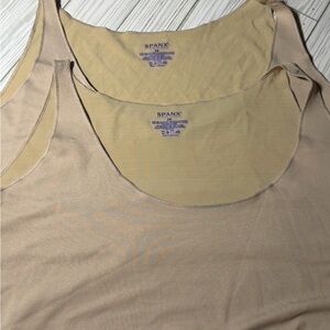 TWO Spanx Shapewear Tank Bundle – 2 Pieces – Nude – Size 2X